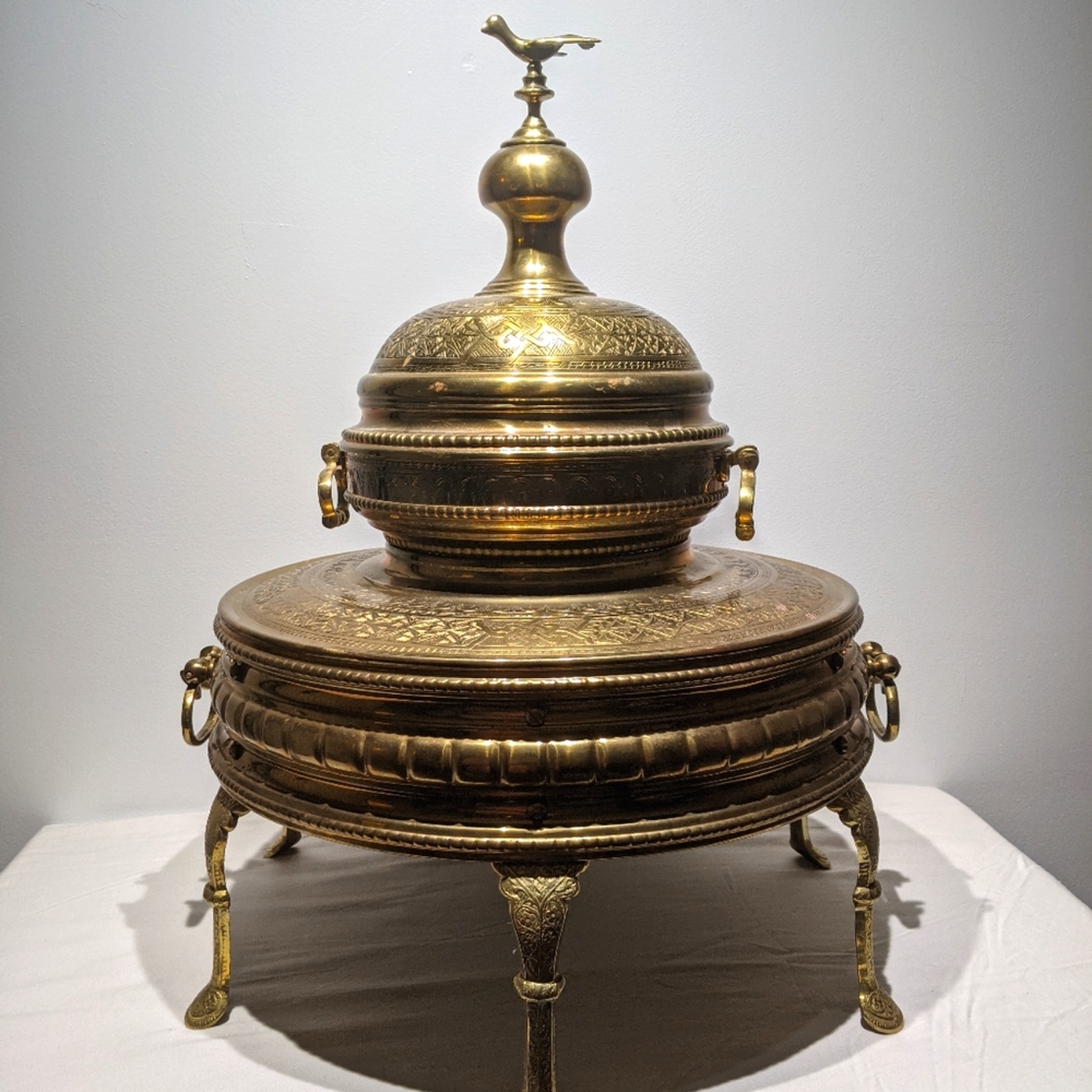 19th Century solid brass Turkish Brazier fire pit